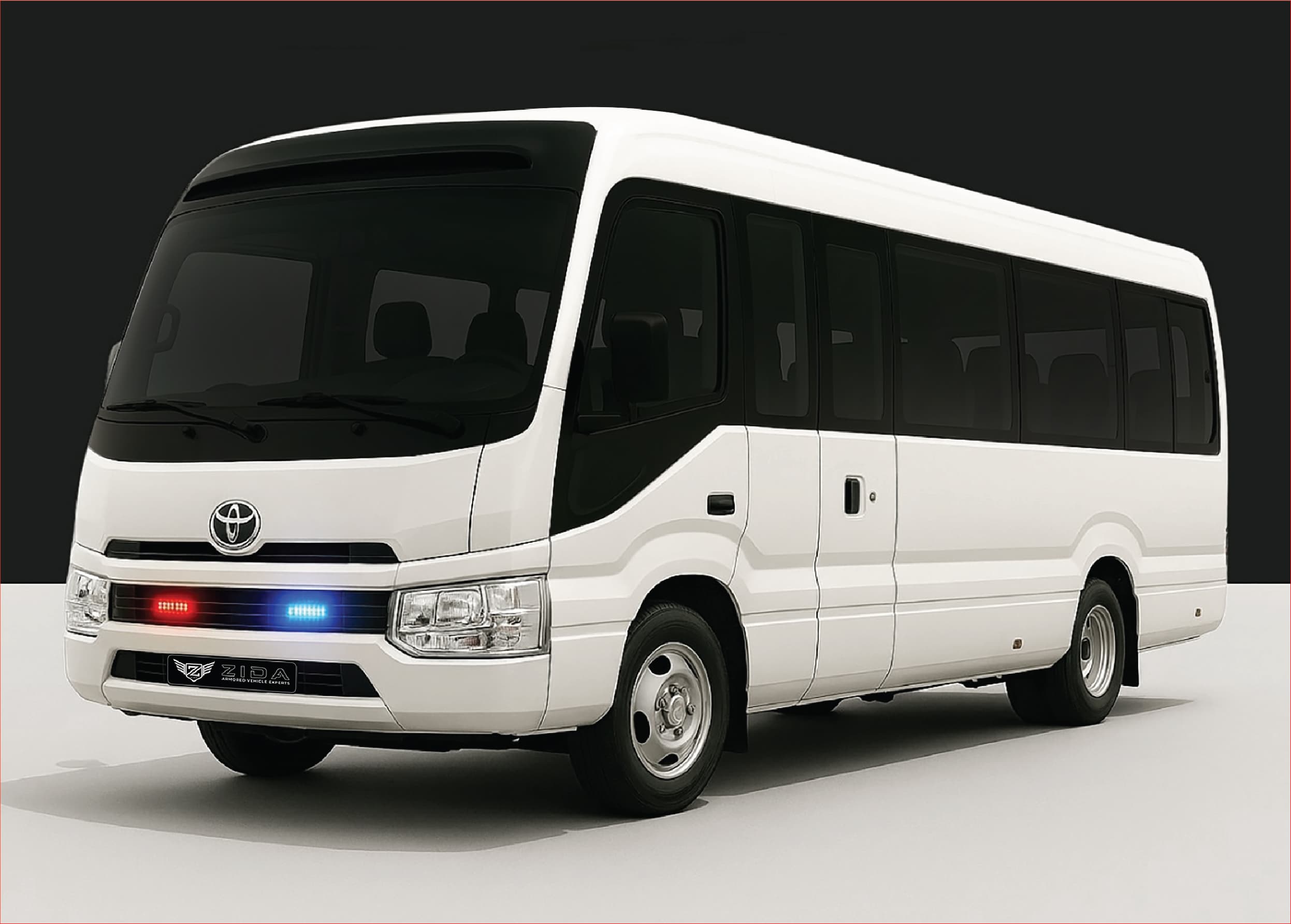 Armored Toyota Coaster Bus