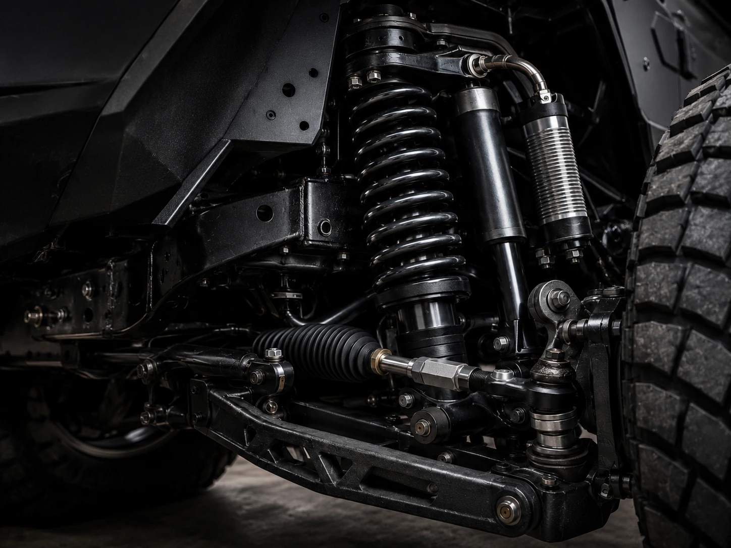Reinforced suspension for armored vehicle
