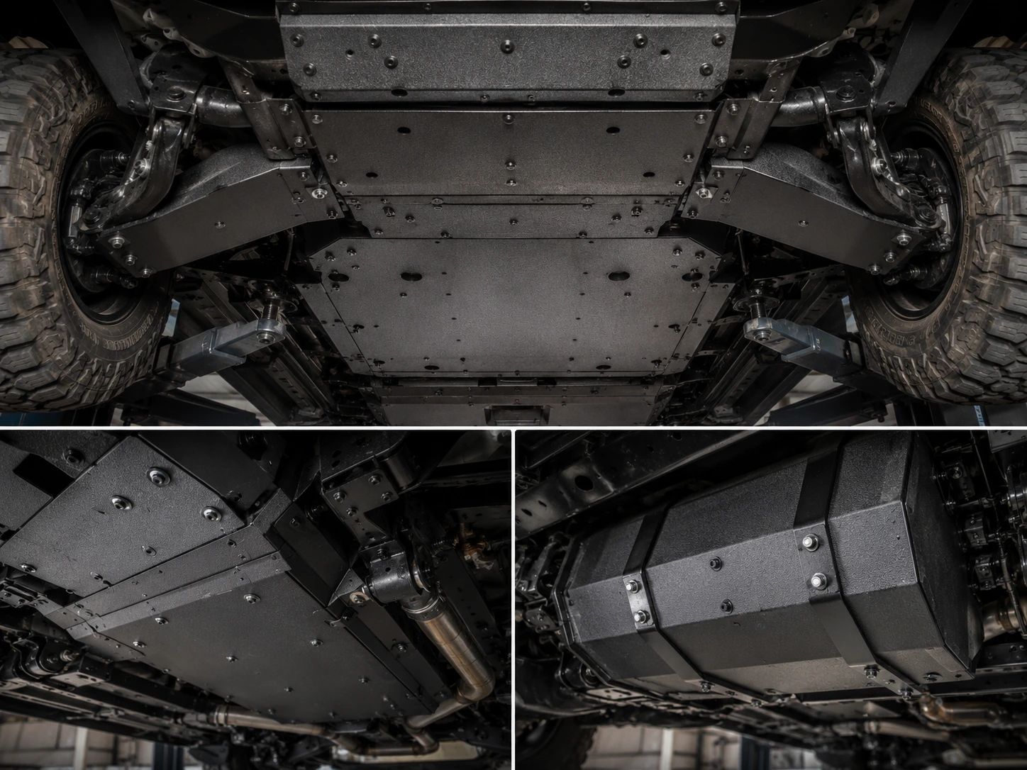 Underbody and fuel tank protection for armored vehicle